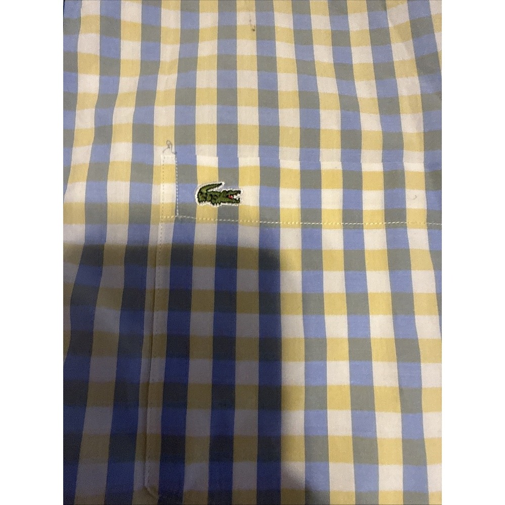Vintage Lacoste Striped Long Sleeve Button Shirt Men's XL Multicolour‎ - Picture 2 of 8